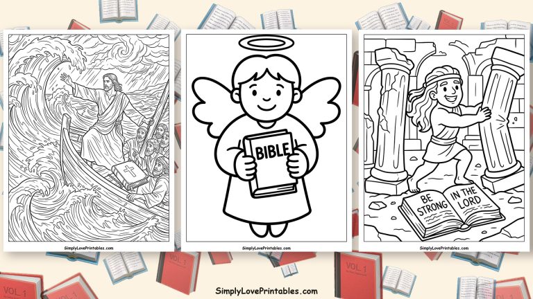 bible coloring pages featured image