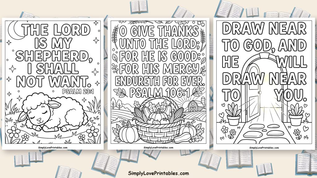 Bible verse coloring pages featured image