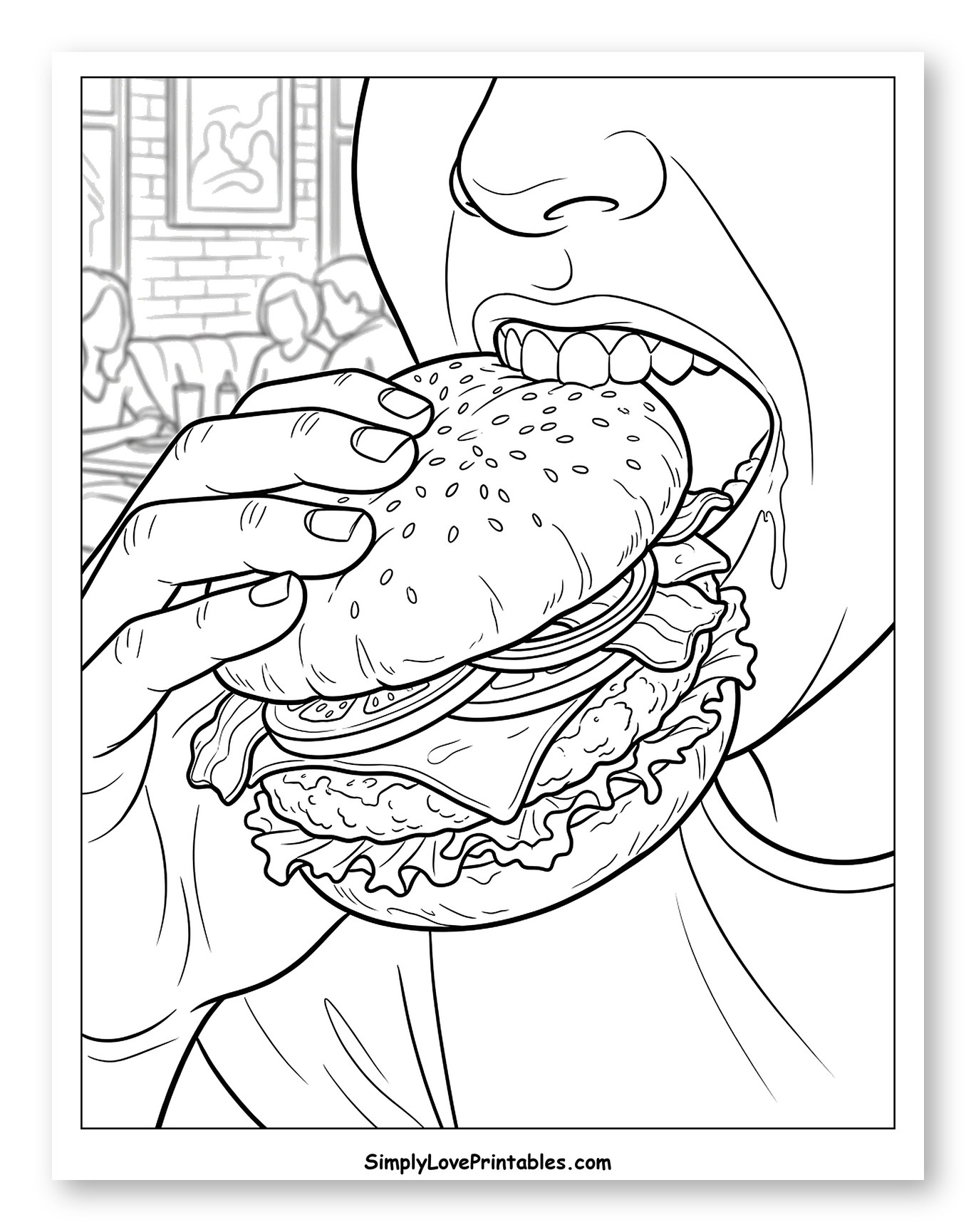 Big Bite of a Delicious Burger