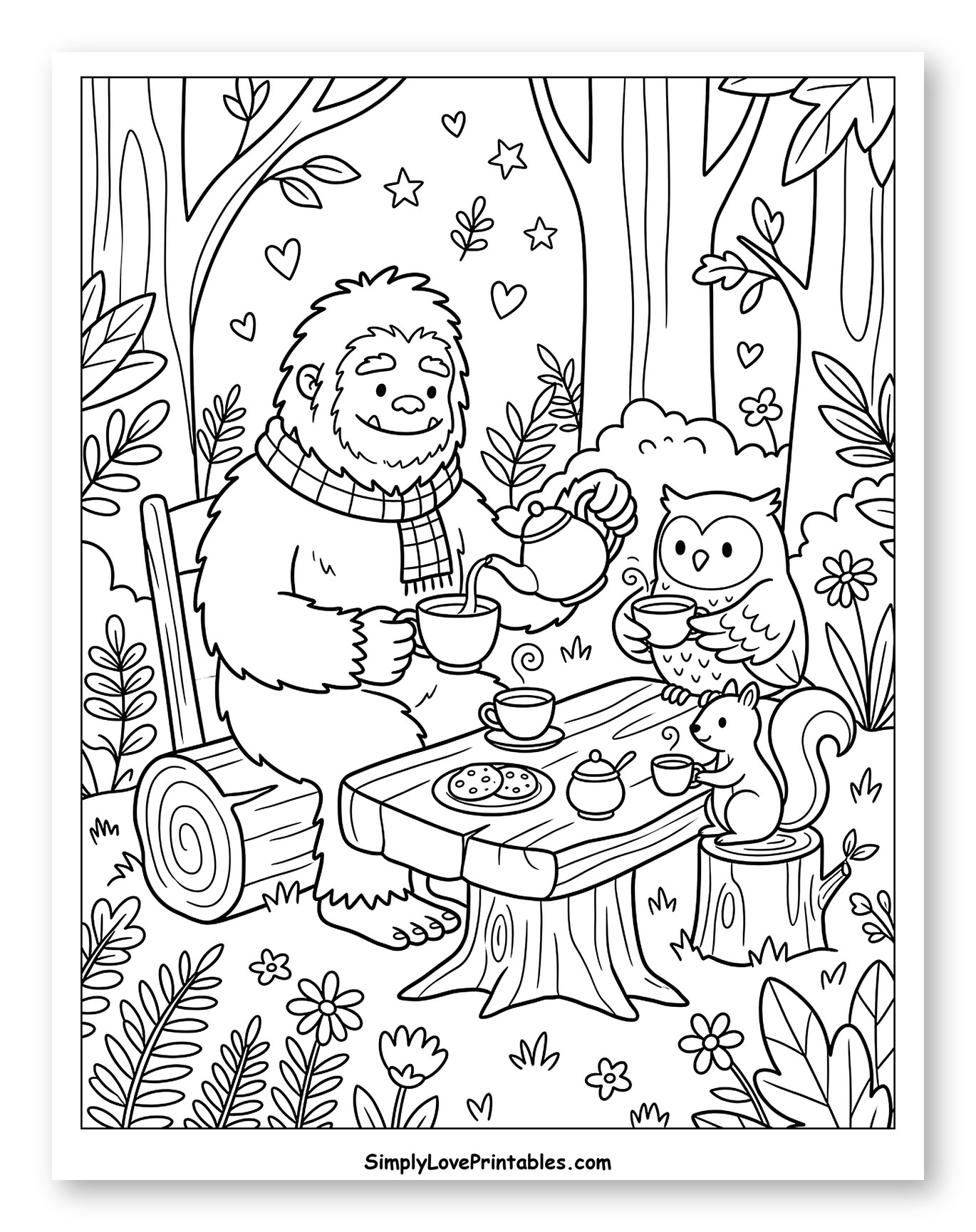 Bigfoot's Forest Tea Party with Friends