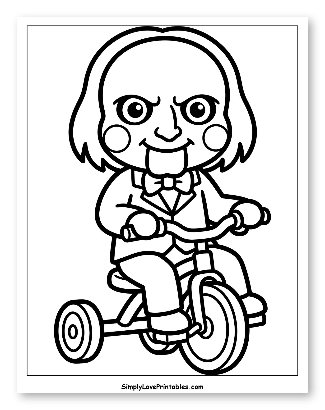 Billy the Puppet Riding a Tricycle