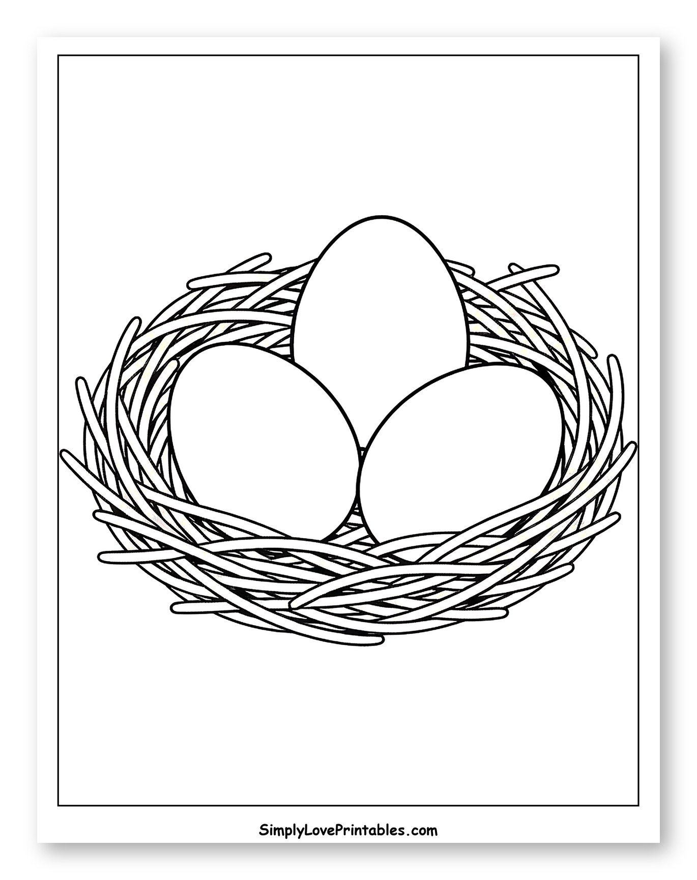 Bird Nest with Three Eggs