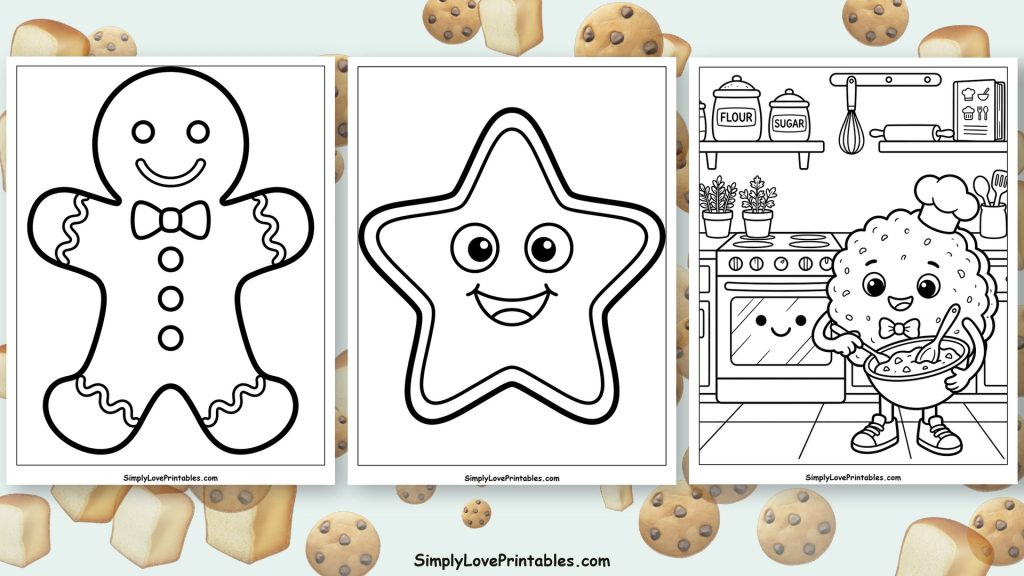 Biscuits coloring pages featured image