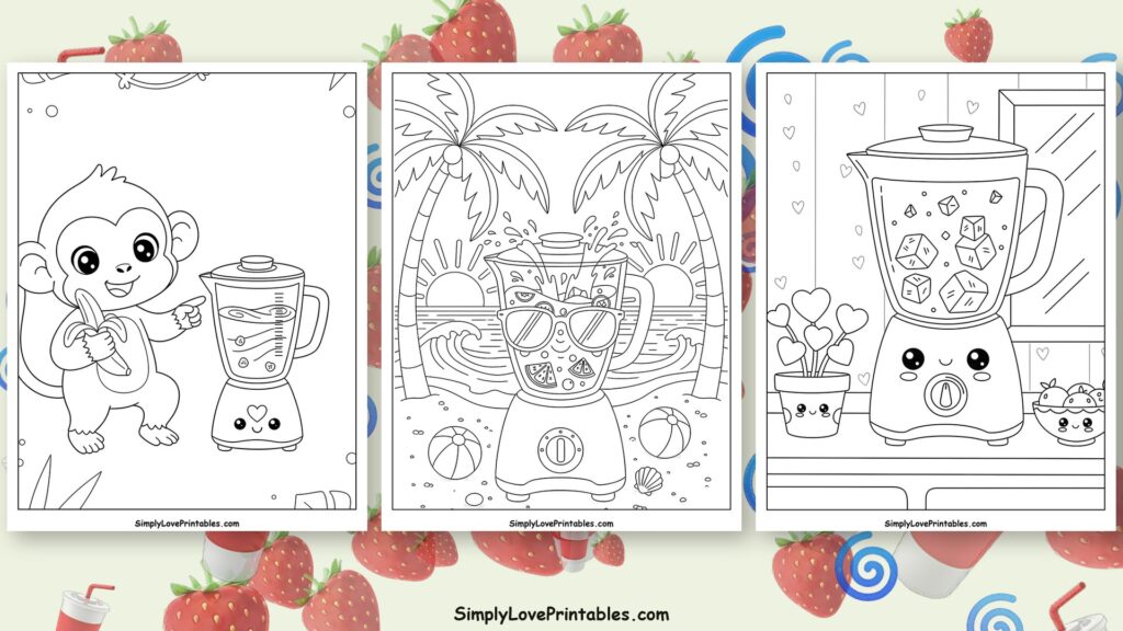 blender coloring pages featured image