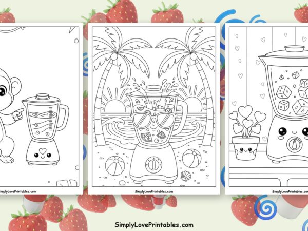 blender coloring pages featured image