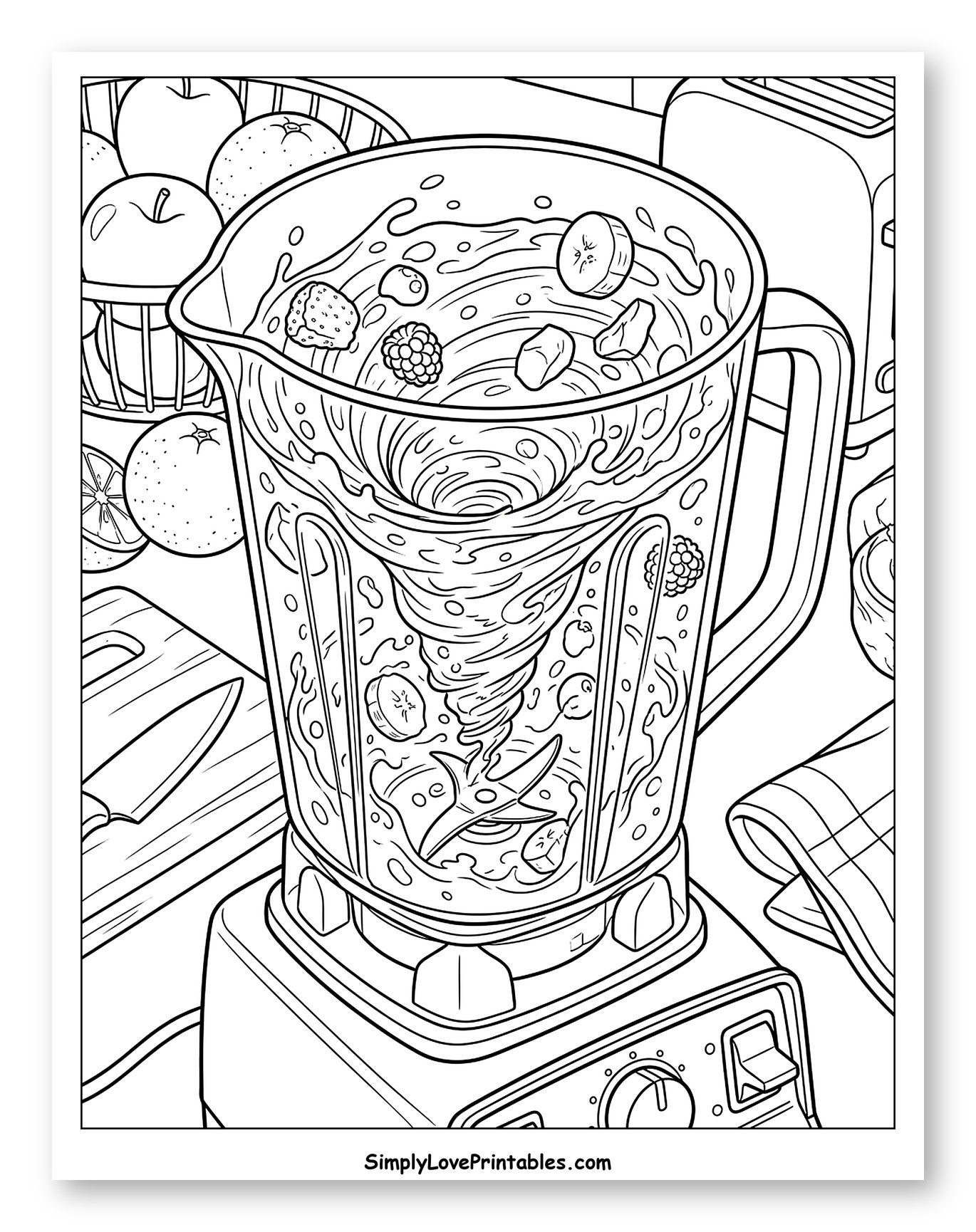 Blender Making a Fruit Smoothie