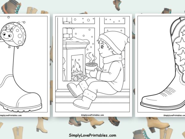 Boots coloring pages featured image