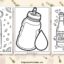 bottle coloring pages featured image