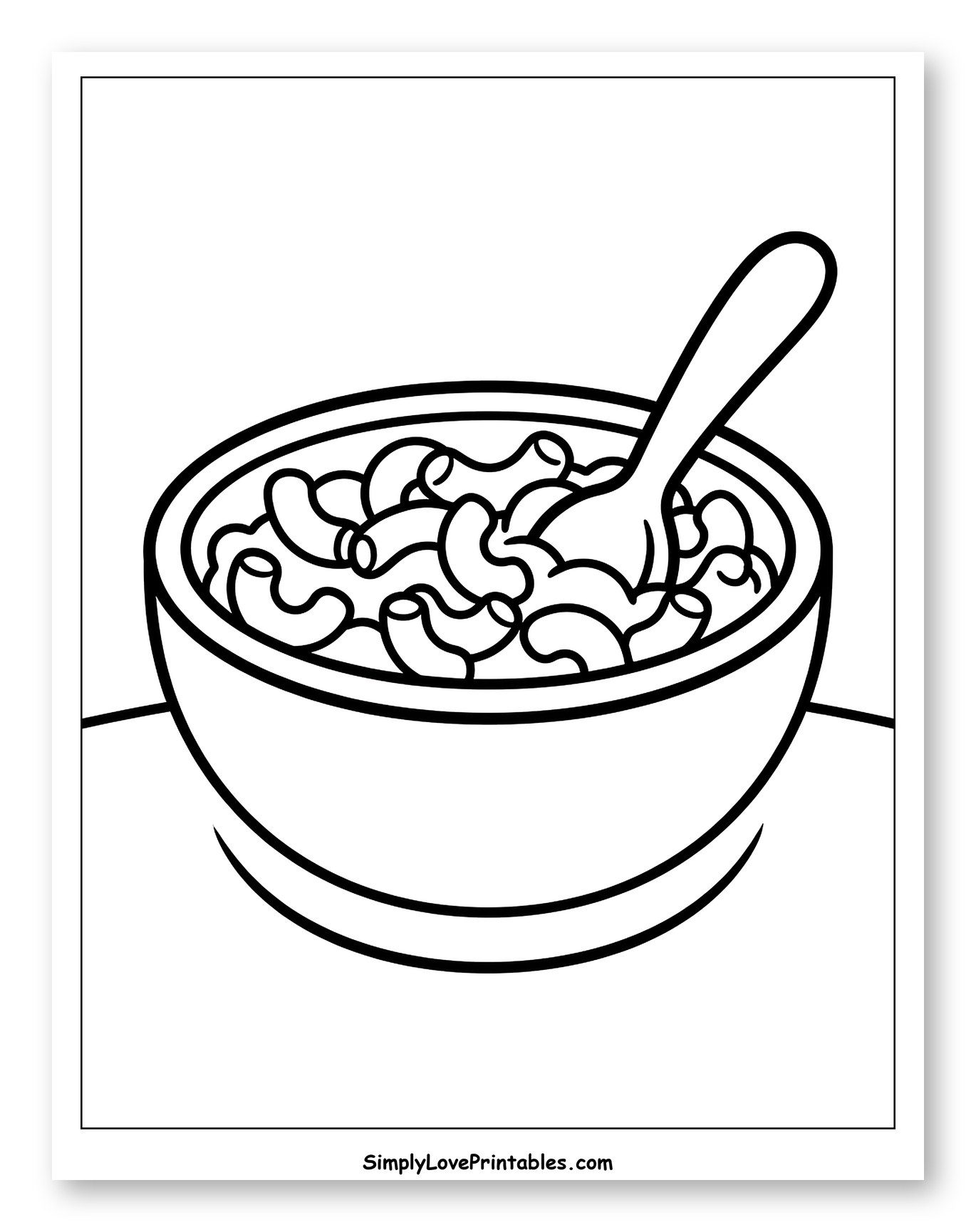 Bowl of Macaroni and Cheese with Spoon