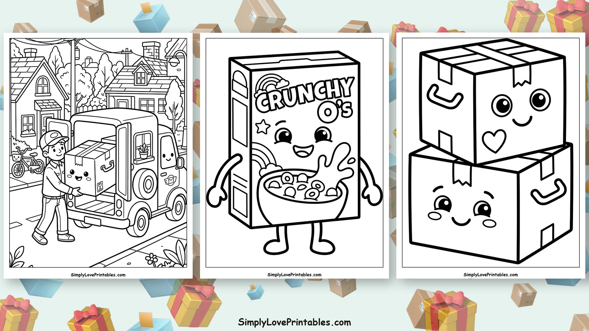 27 Box Coloring Pages (Free PDF Printables)