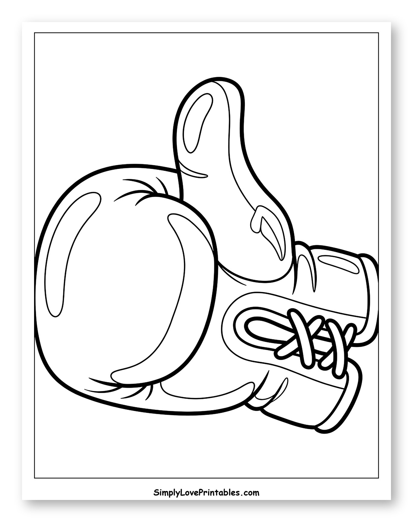 Boxing Glove Giving a Thumbs-Up