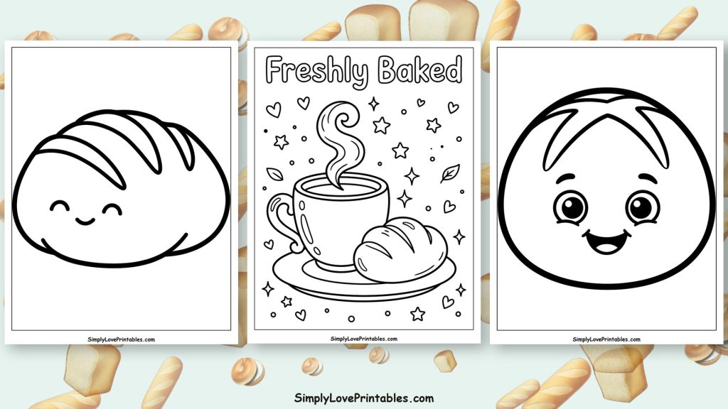 bread coloring pages featured image