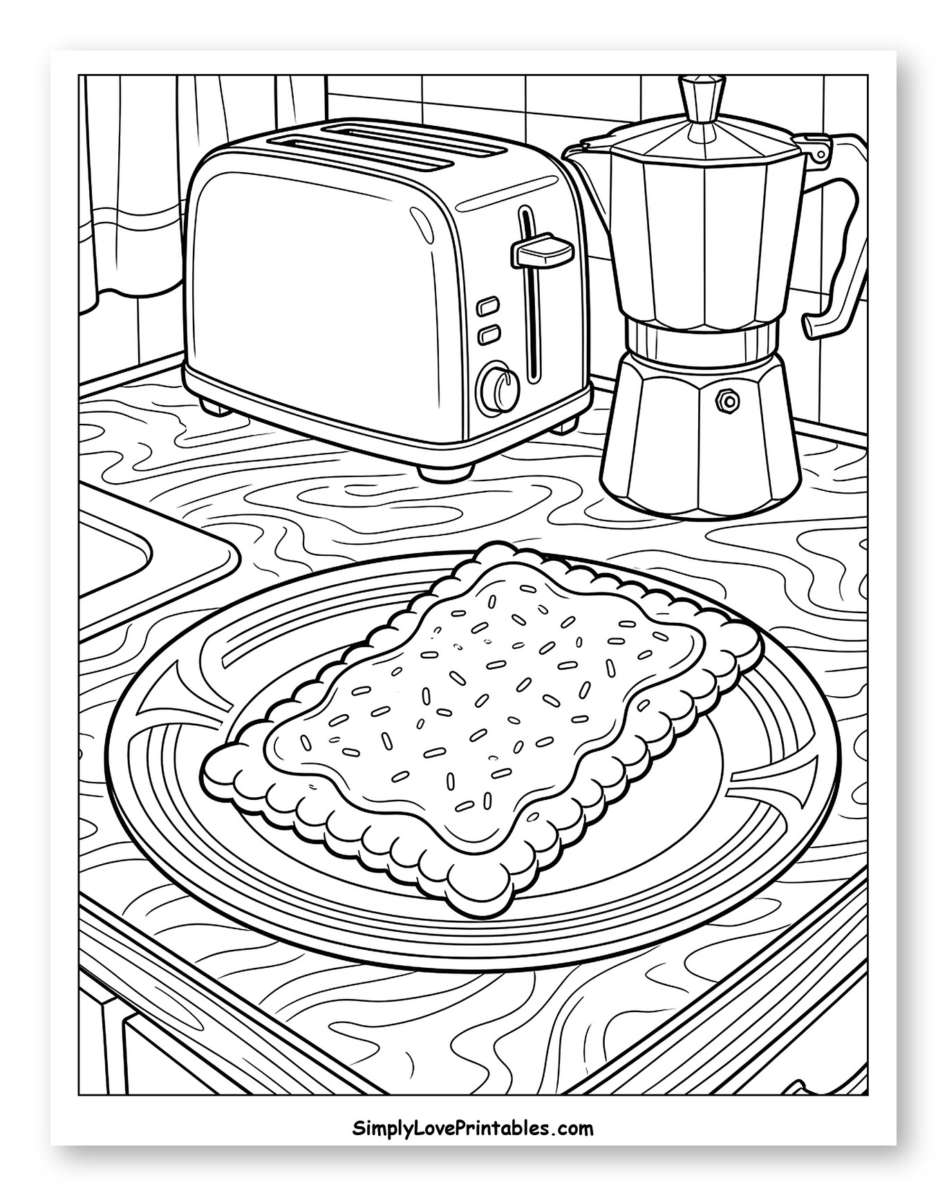 Breakfast with Toaster, Coffee, and Pop Tart