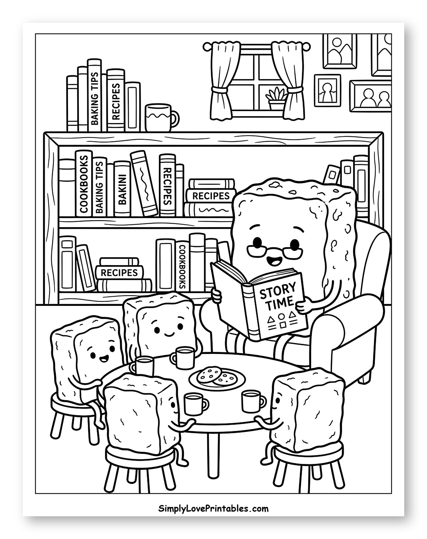 Brownie Friends Enjoying Story Time