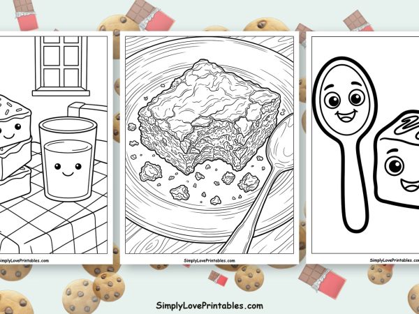 Brownies coloring pages featured image
