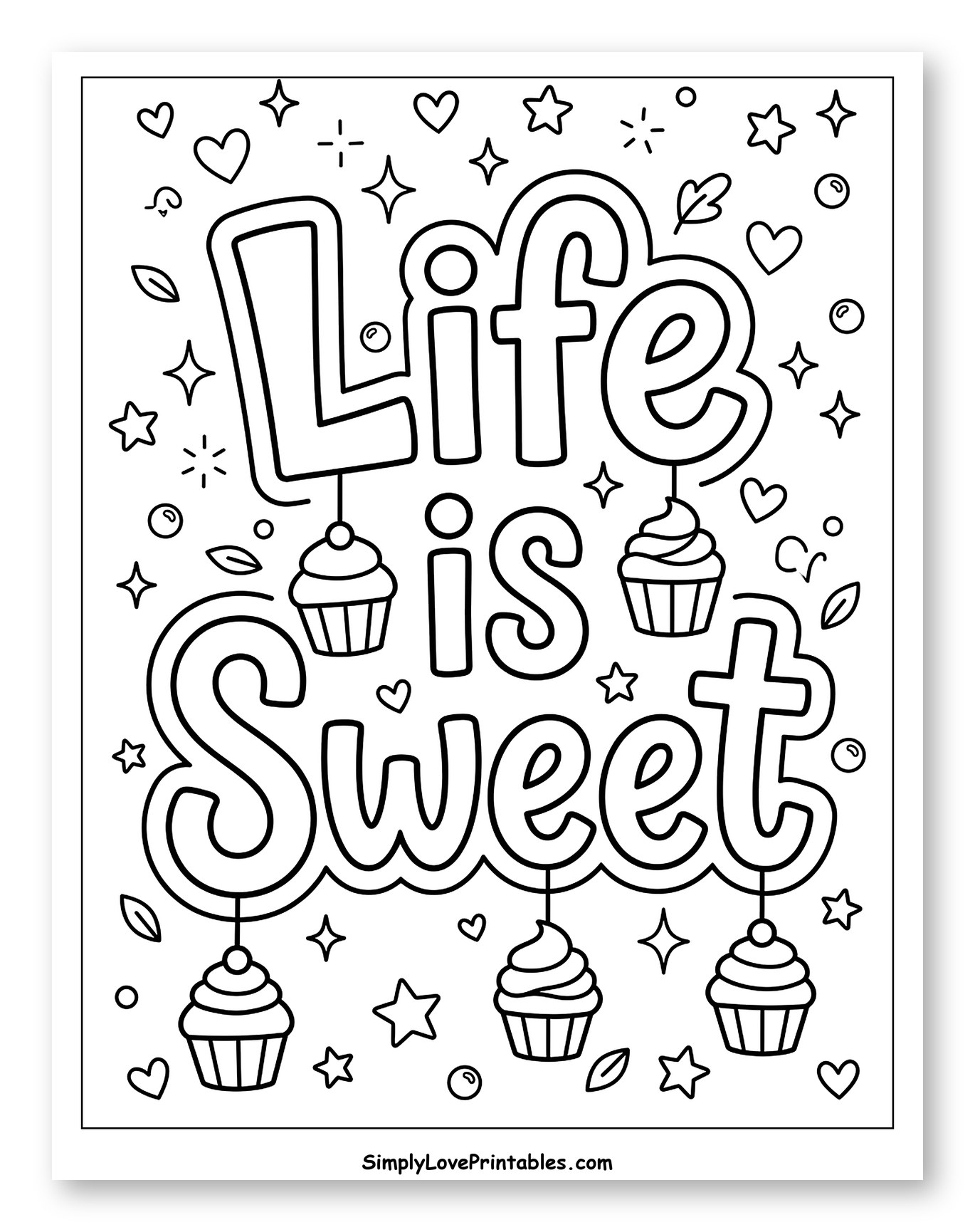 Bubbly Life is Sweet with Cupcake Decorations