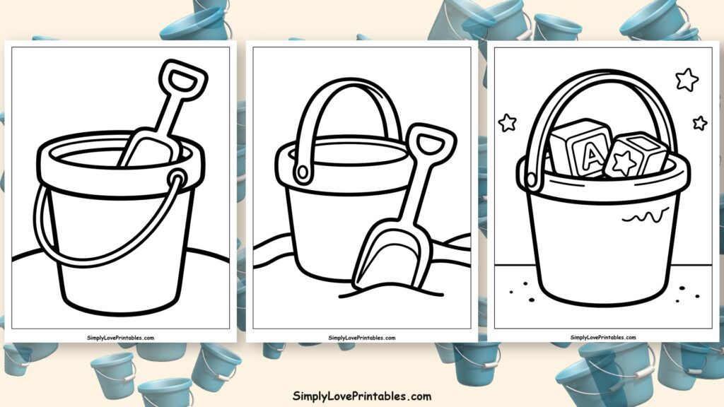bucket coloring pages featured image