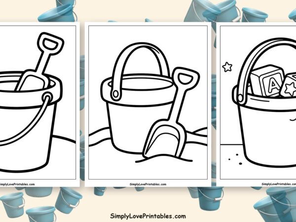 bucket coloring pages featured image