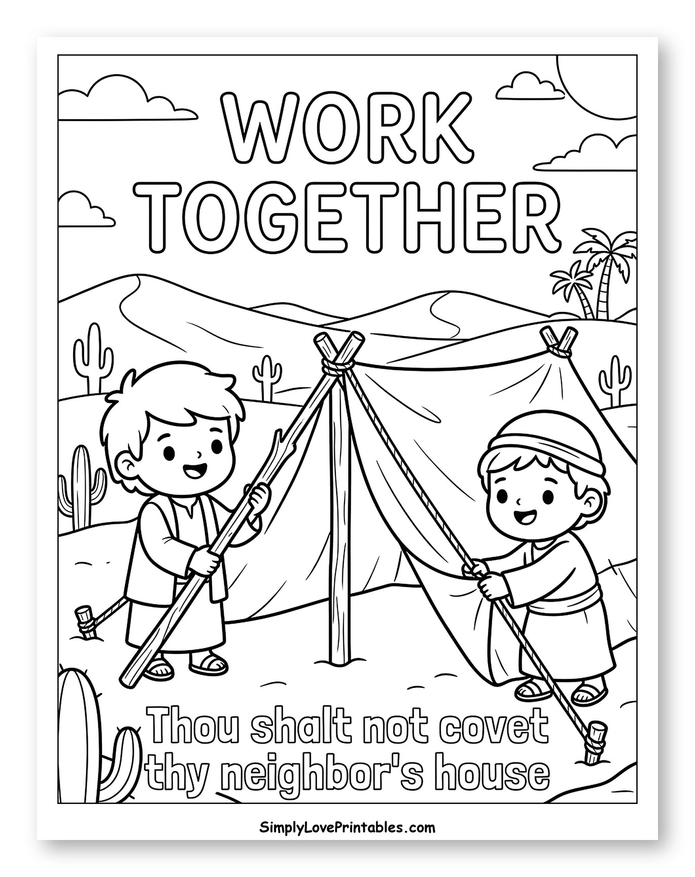 Building a Desert Tent Together