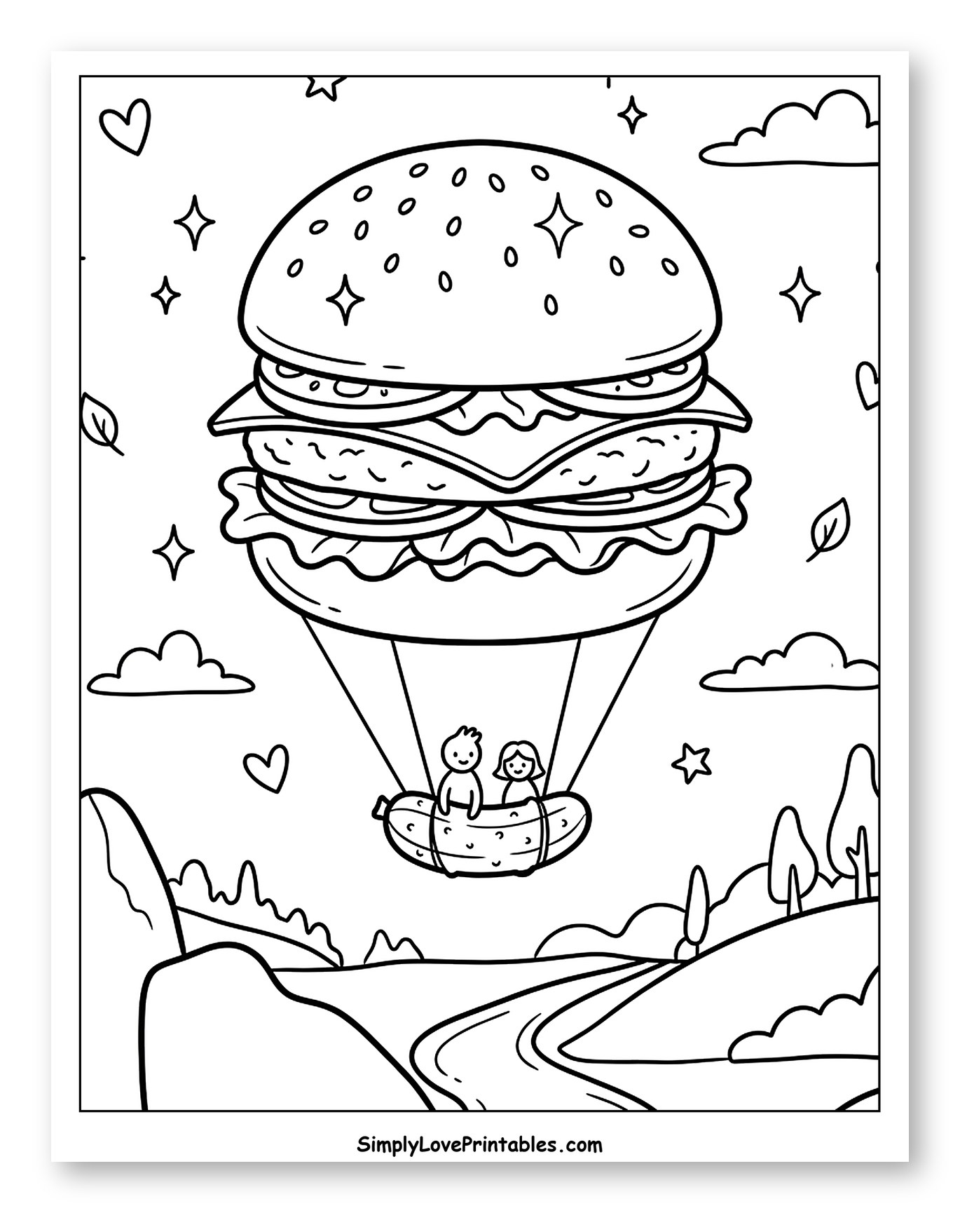 Burger Hot Air Balloon Scenic Ride