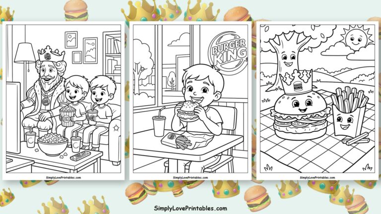 burger king coloring pages featured image