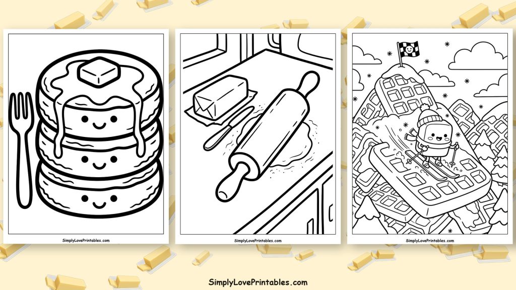 butter coloring pages featured image