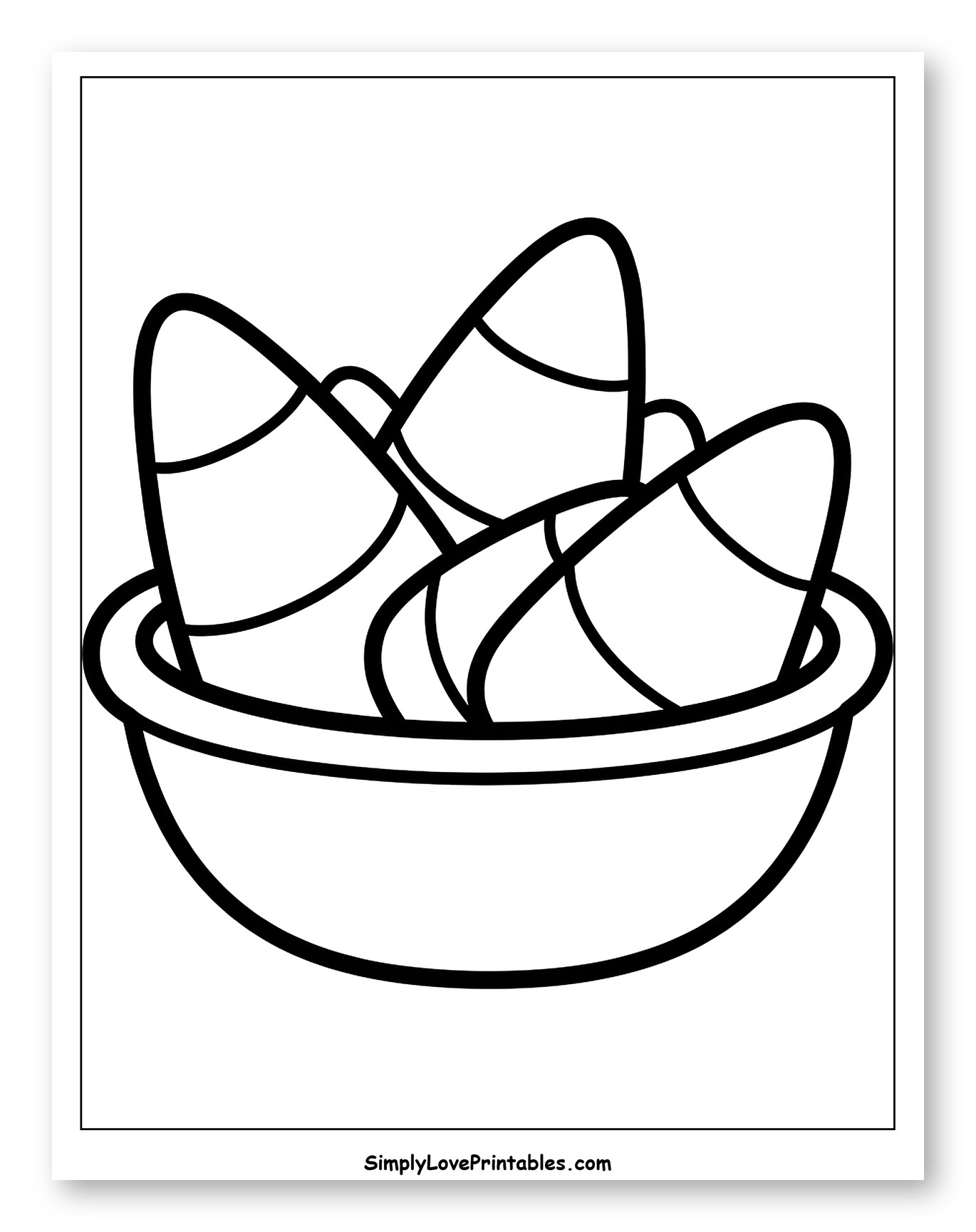 Candy Corn in a Serving Bowl