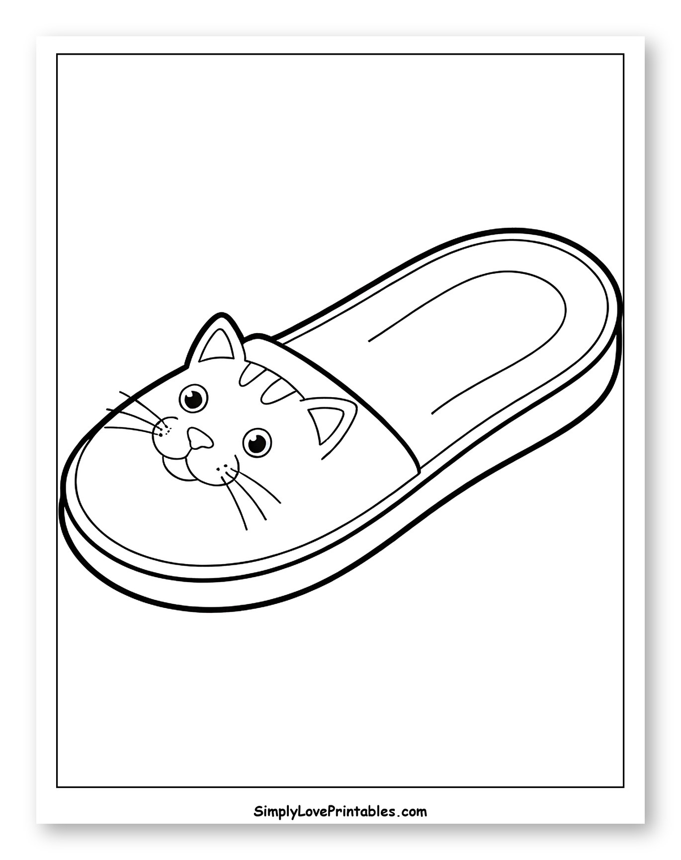 Cartoon Cat Face Slipper