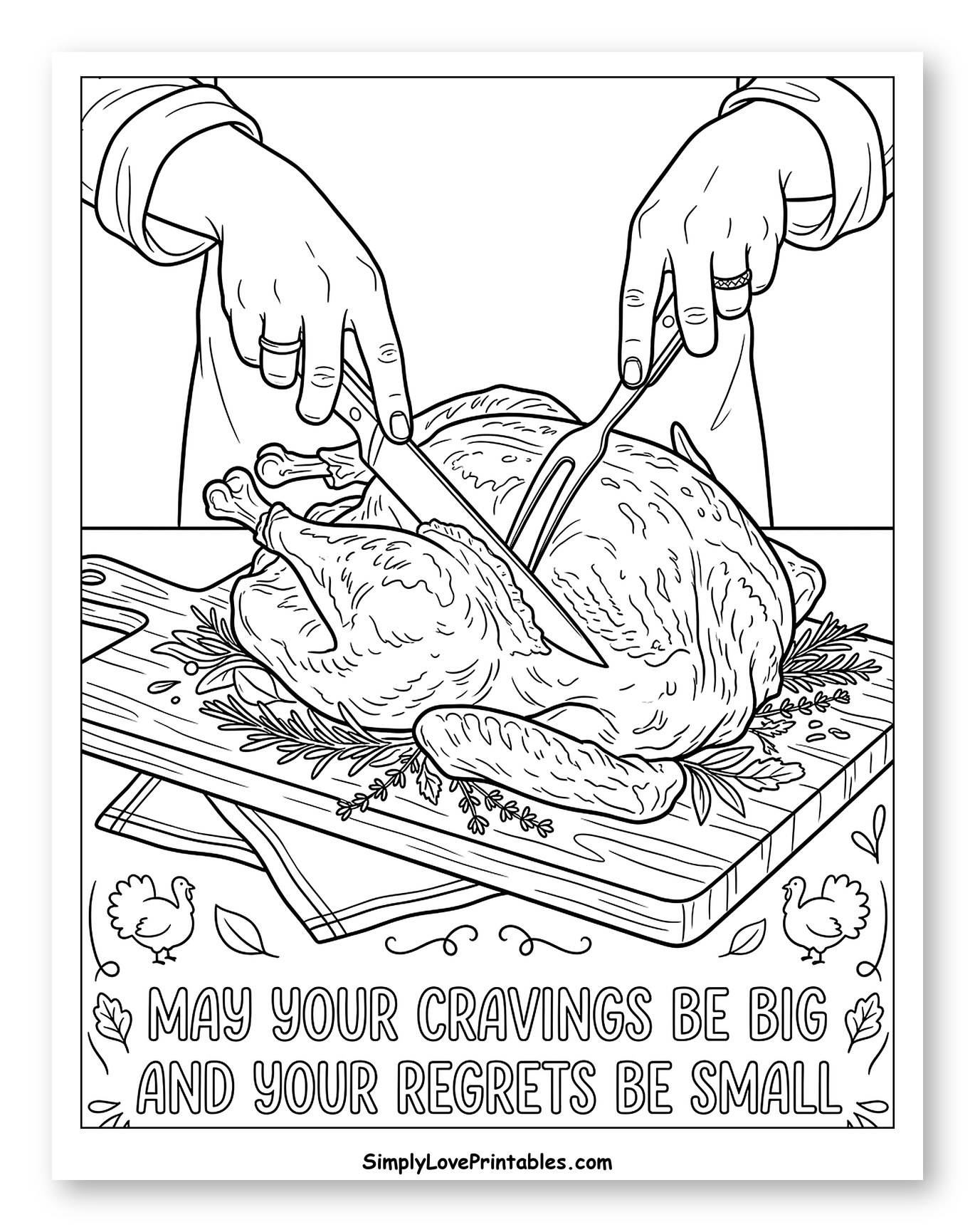 Carving a Roasted Thanksgiving Turkey to Color