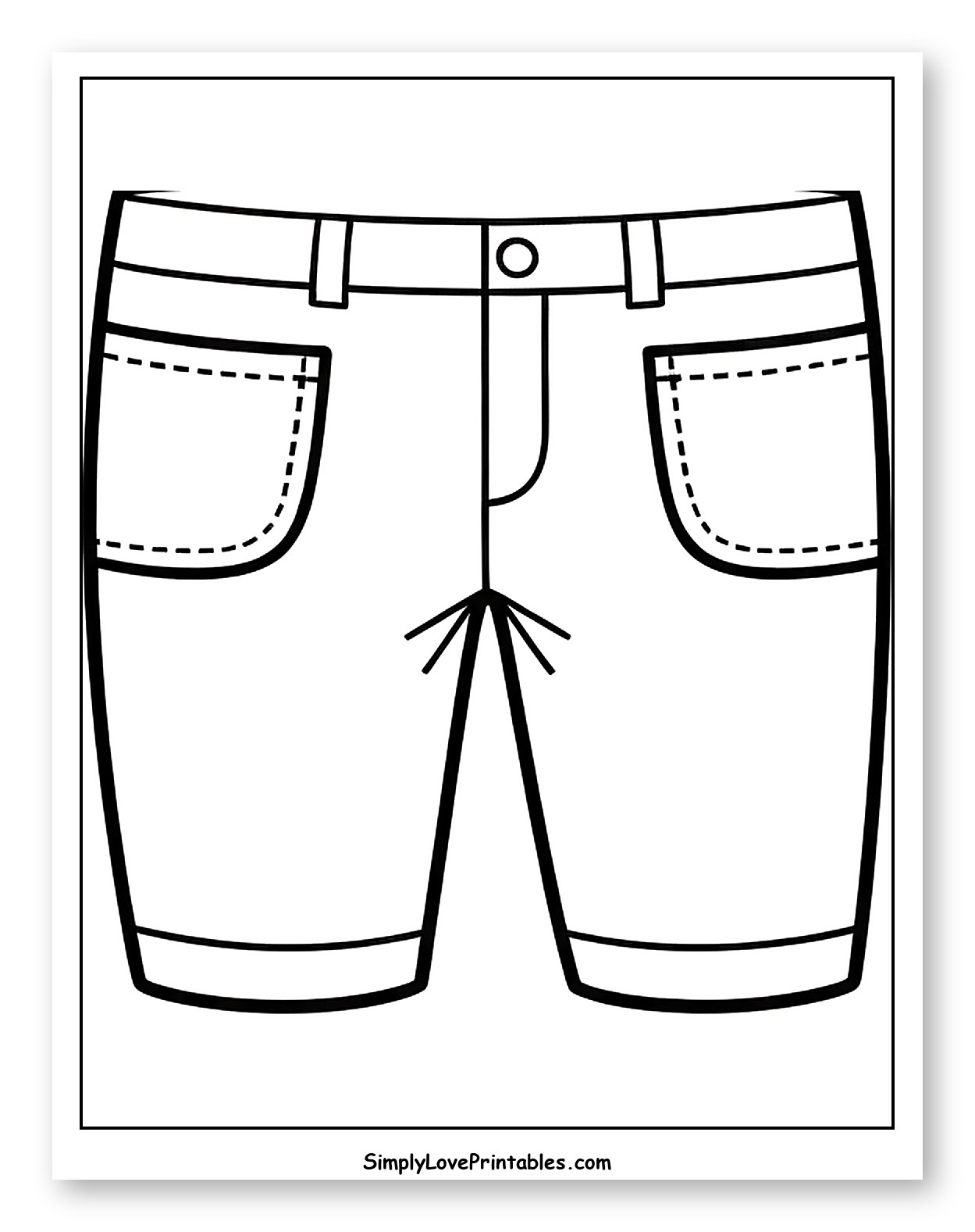 Casual Pair of Shorts with Pockets