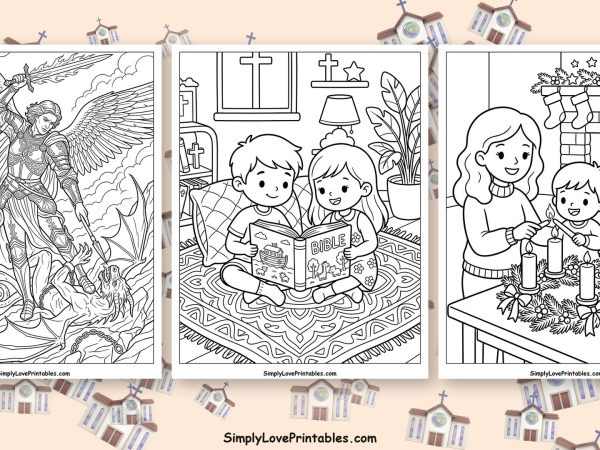 Catholic coloring pages featured image