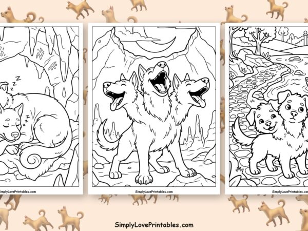Cerberus coloring pages featured image