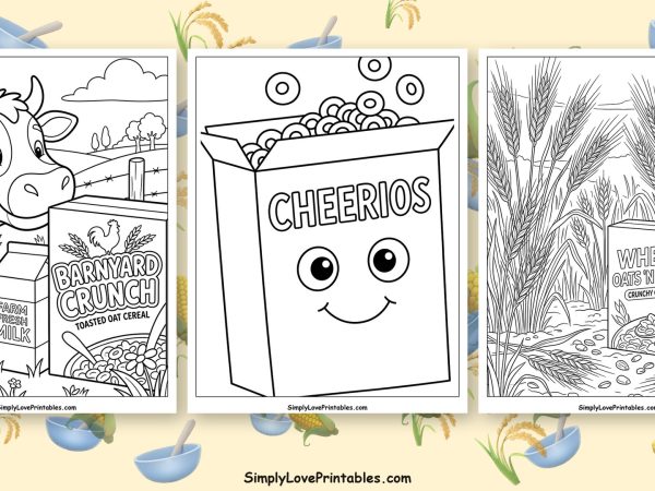 cereal coloring pages featured image