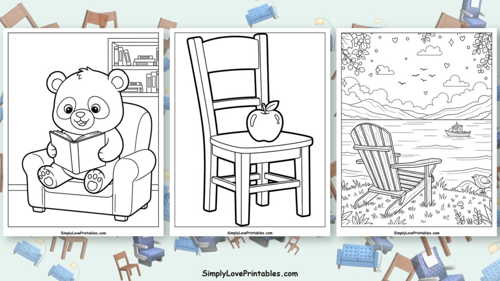 chair coloring pages featured image