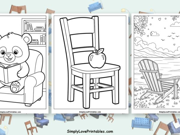 chair coloring pages featured image