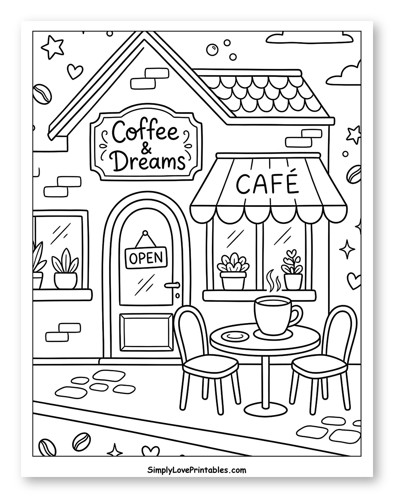 Charming Coffee Shop with Outdoor Seating