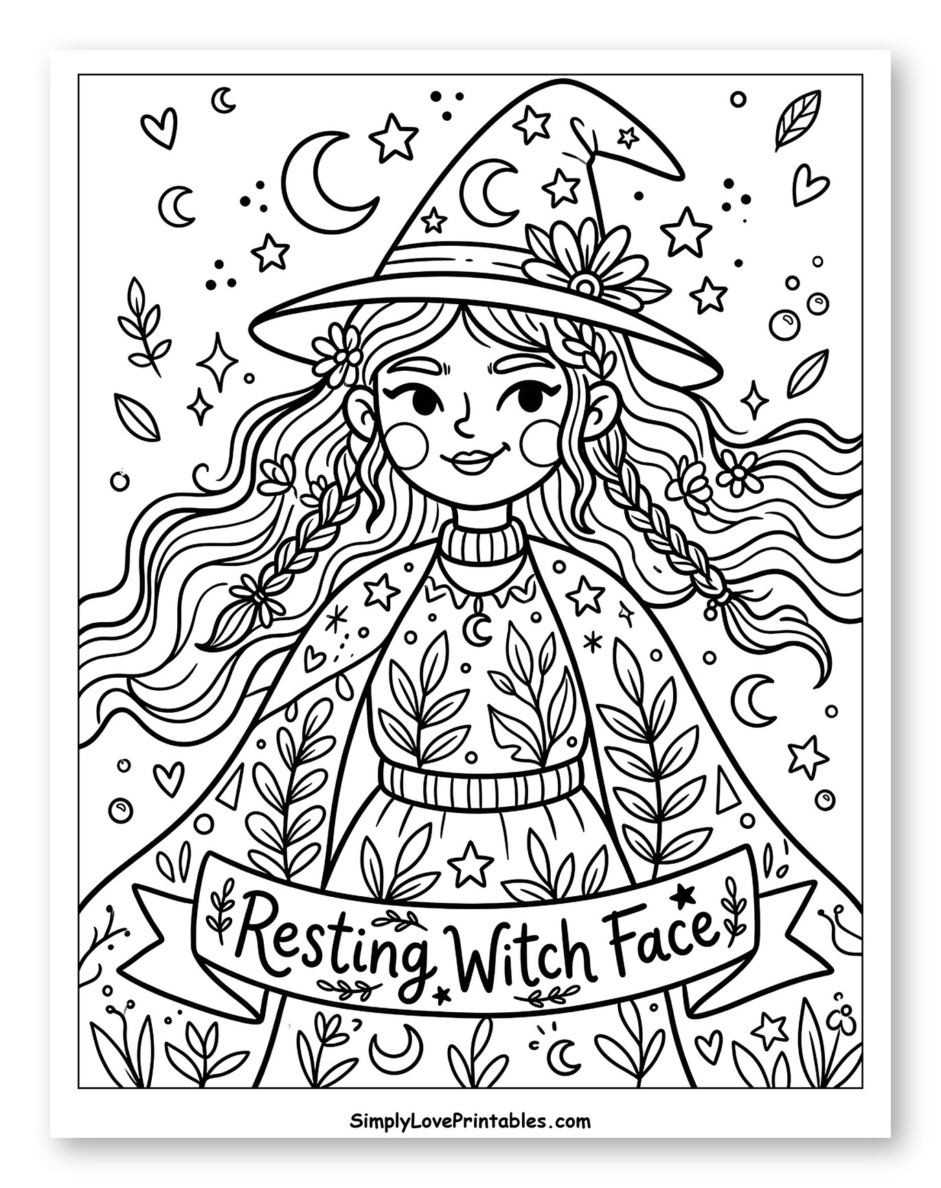 Charming Witch with Resting Witch Face