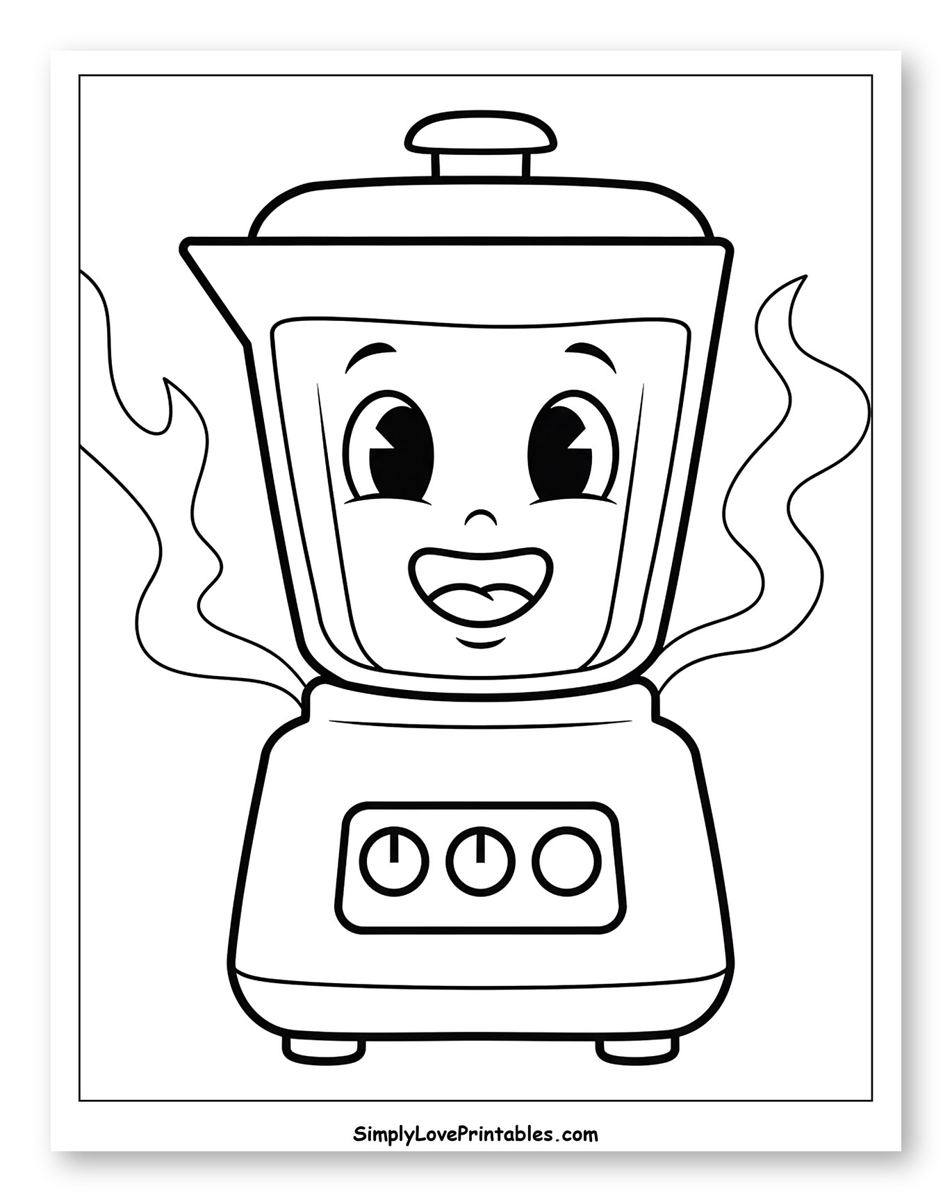 Cheerful Blender Character with Steam