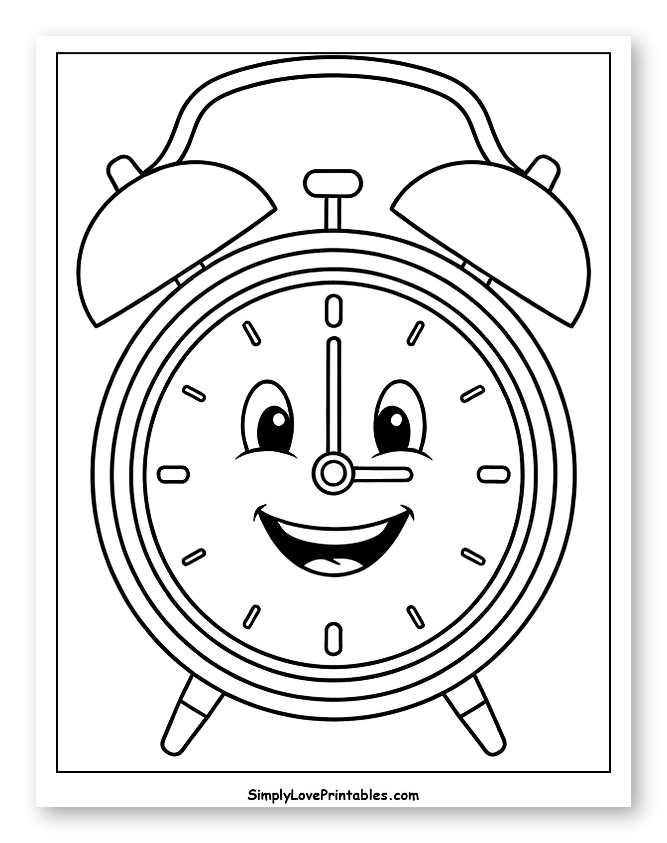 Cheerful Smiling Alarm Clock