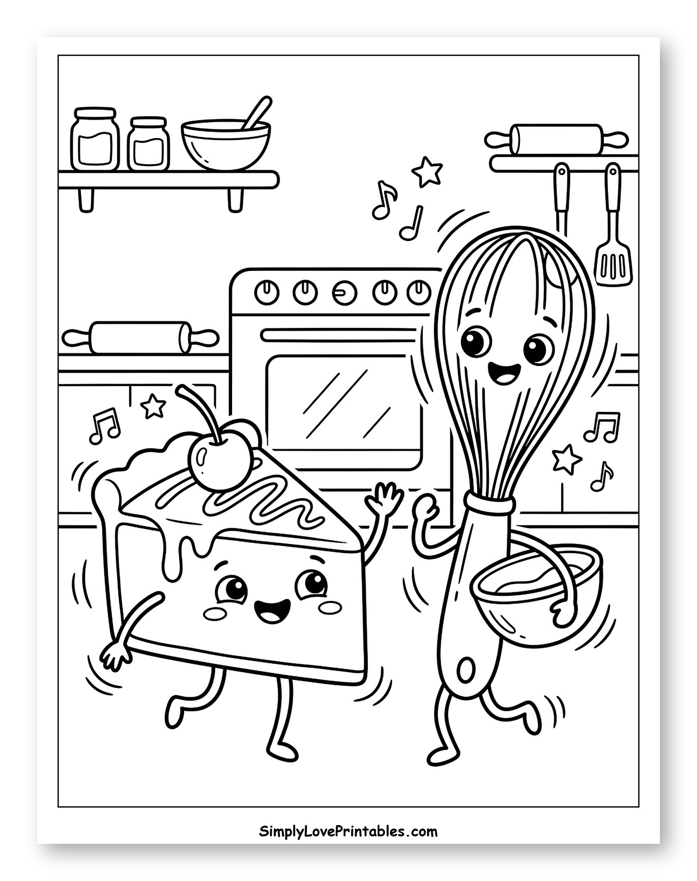 Cheesecake and Whisk Dancing in Kitchen