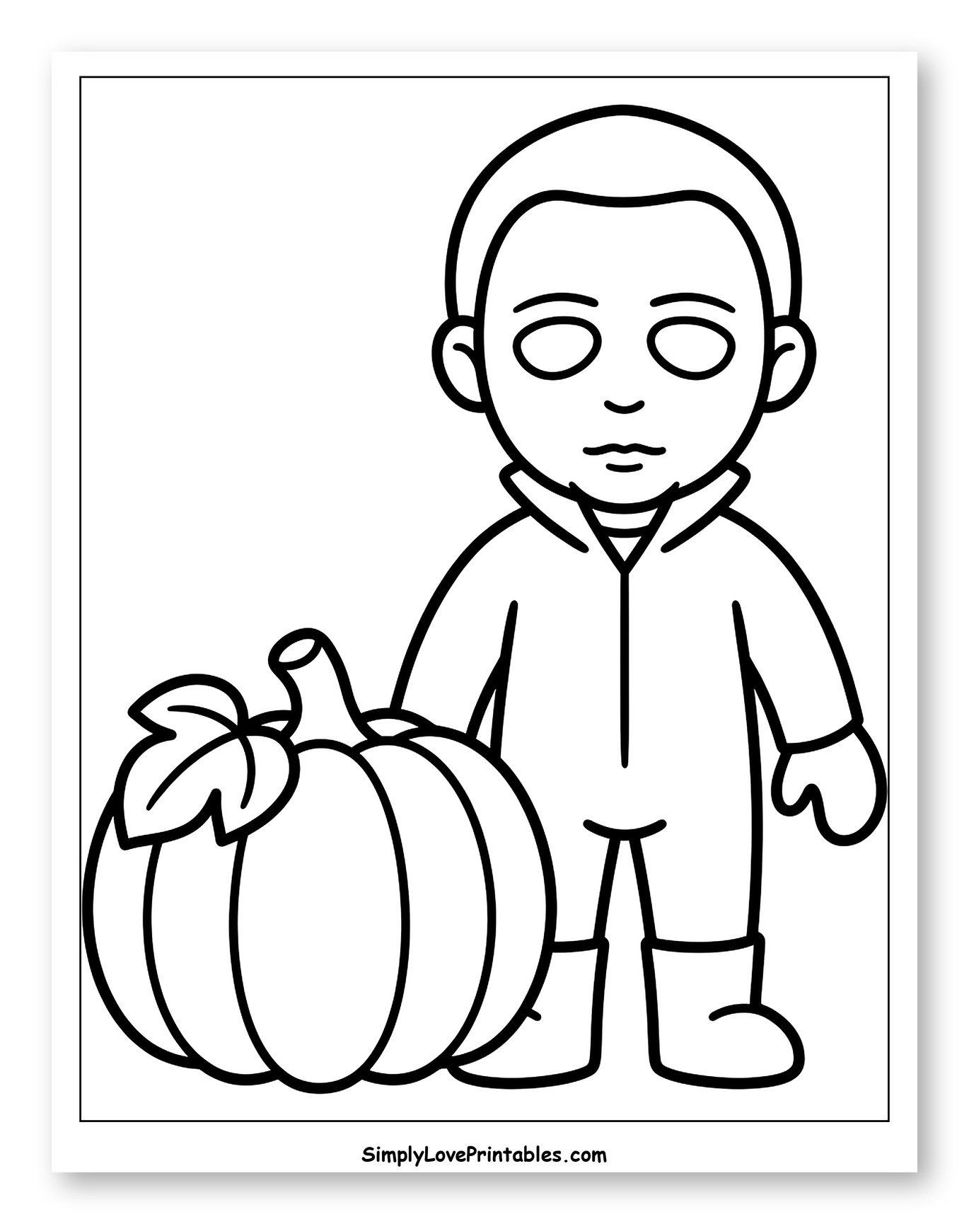 Chibi Michael Myers and Pumpkin