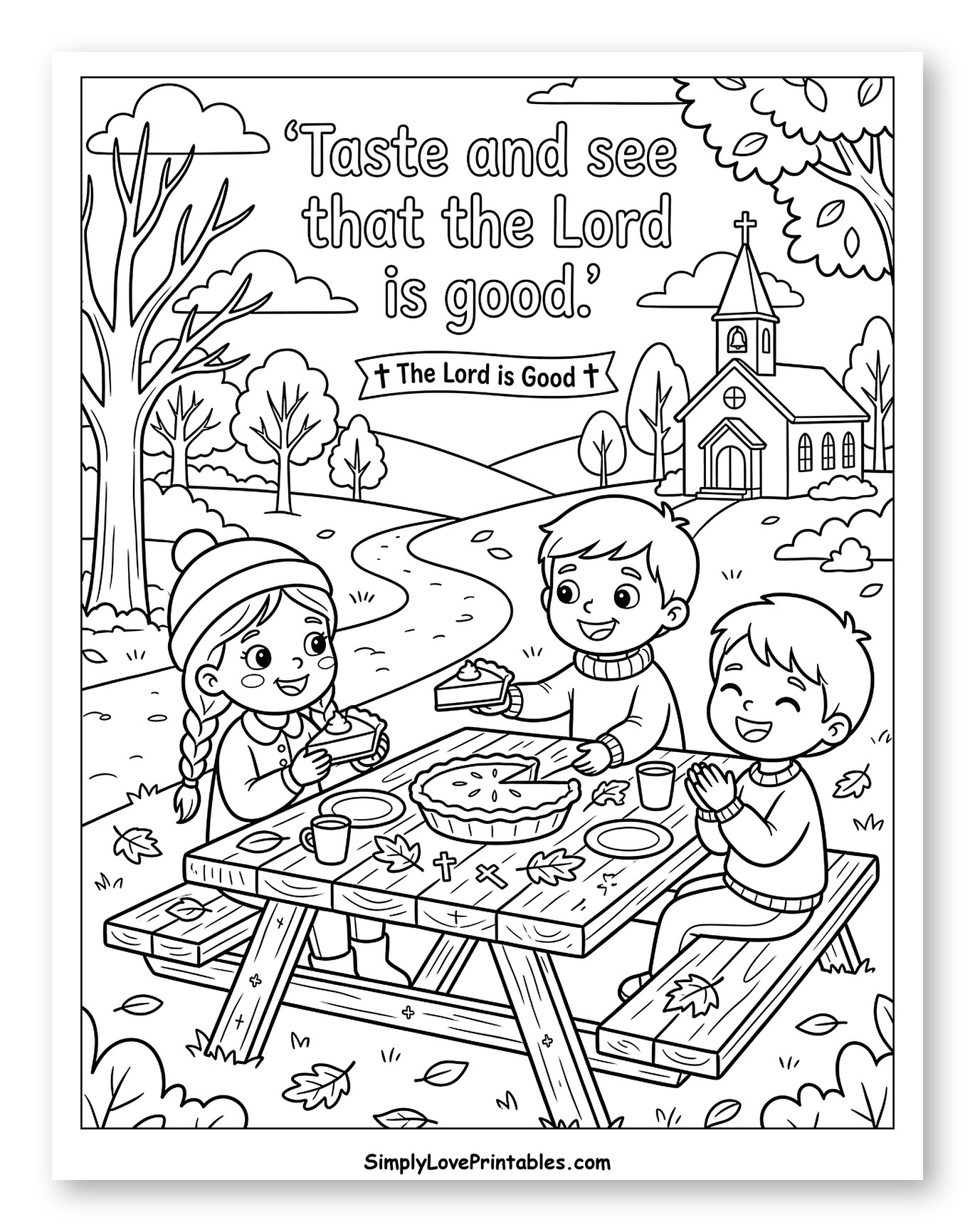 Children's Picnic with Pie and Prayer