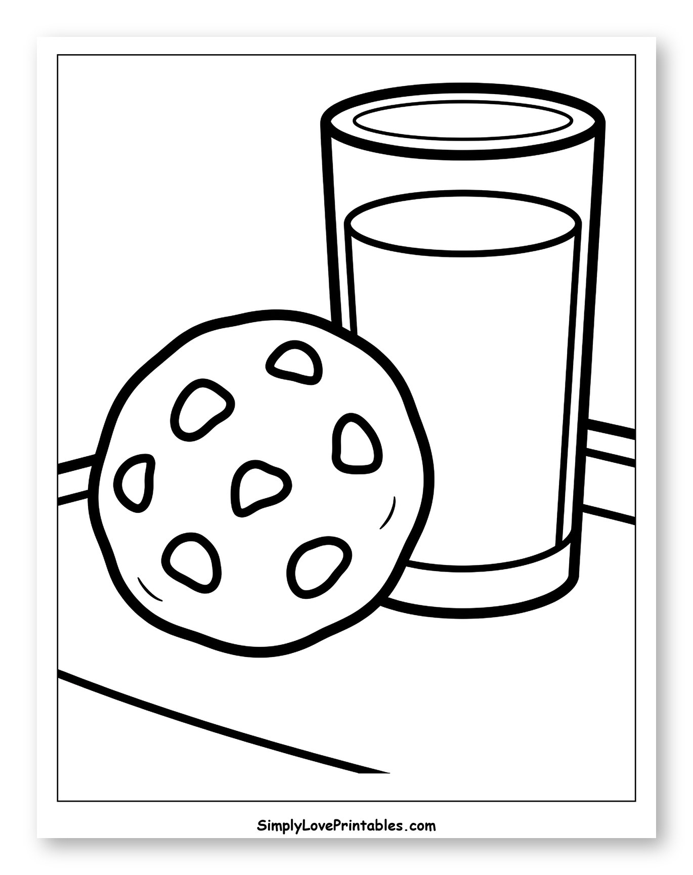 Chocolate Chip Cookie and a Glass of Milk
