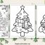 Christmas tree coloring pages featured image