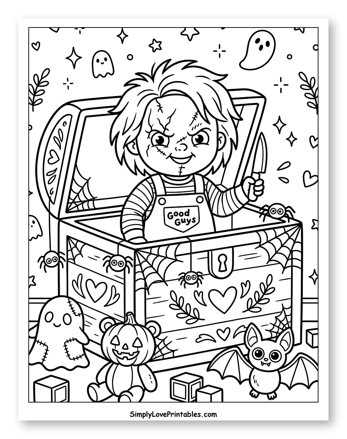 Chucky Doll in a Treasure Chest