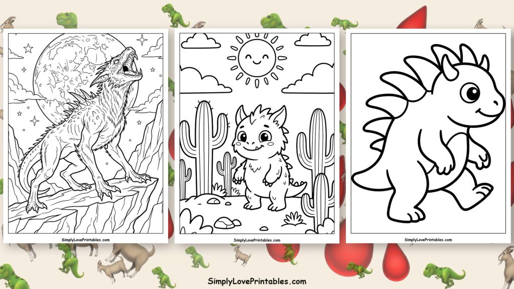 Chupacabra coloring pages featured image