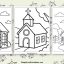 church coloring pages featured image