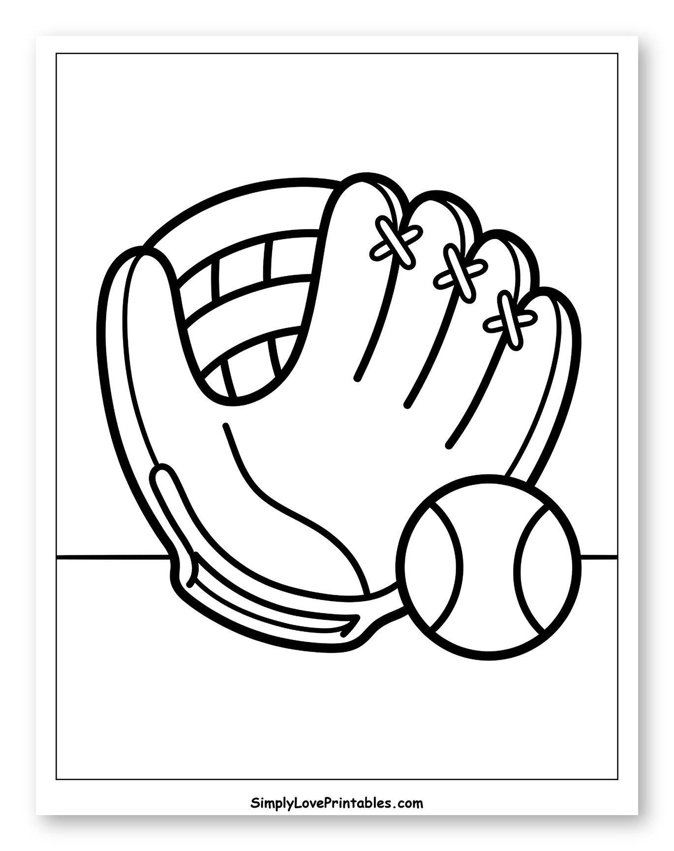 Classic Baseball Glove and Ball