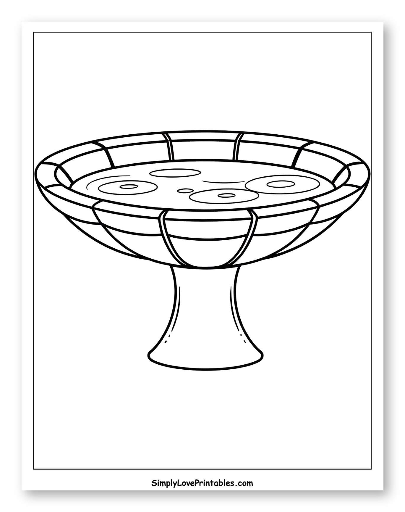 Classic Bird Bath with Water Ripples