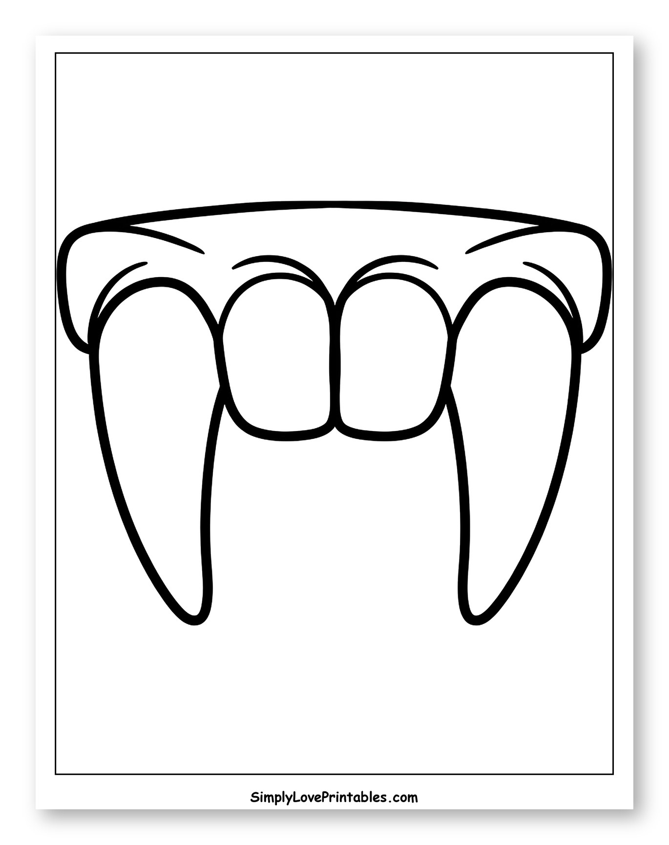 Classic Cartoon Vampire Fangs